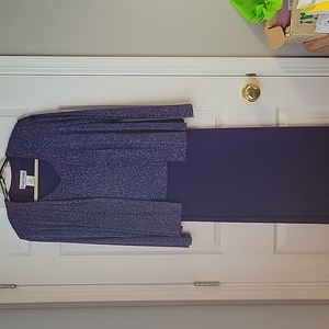 Full Length Glitter Evening Wear Night Out Dress with Jacket